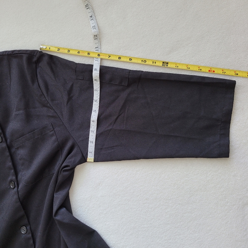 KNG | Men's 3/4 Sleeve Chef Coat Large Black Unisex - Picture 6 of 11